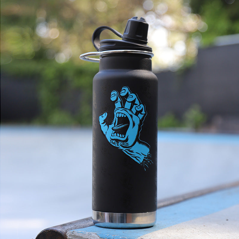 32oz-tkwide-with-chug-cap-santa-cruz-screaming-hand-i1 32oz_tkwide_chug_water_bottle_santacruz_screaming_hand_skatepark.jpg