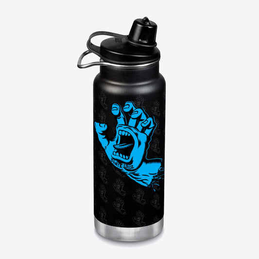 32oz-tkwide-with-chug-cap-santa-cruz-screaming-hand-i1 K32TKWCG-BK-SantaCruze_ScreamingHand.jpg